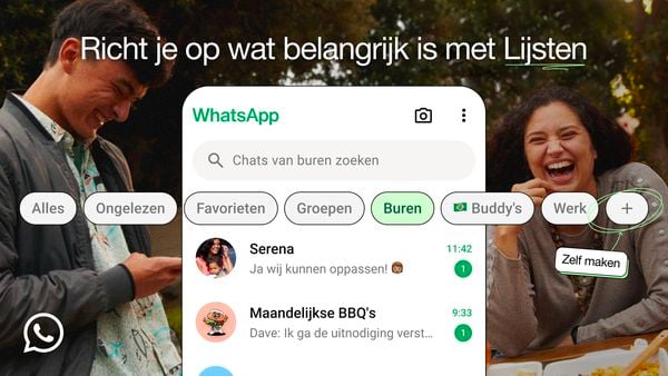 Nieuwe WhatsApp-functie maakt je chats nog duidelijker